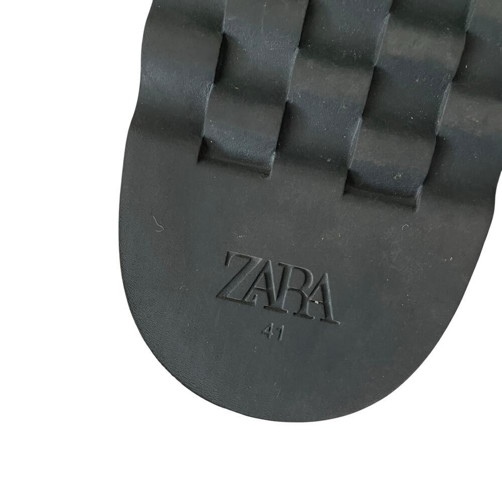 ZARA leopard print animal print Birkenstock style sandals slip on Size 41 - Picture 2 of 3